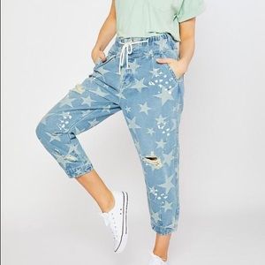 BRAND NEW Stars Denim Jogger with tags - Medium
